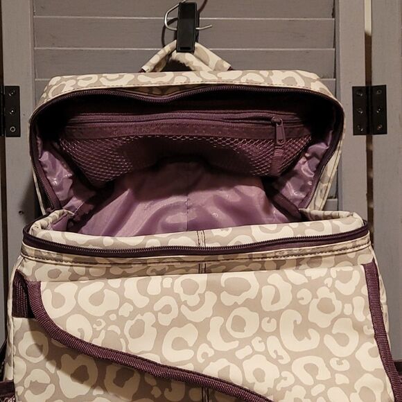 Thirty-One Camera/ Diaper Bag Animal Print Sling Backpack with Embroidered 'S' - Picture 10 of 12